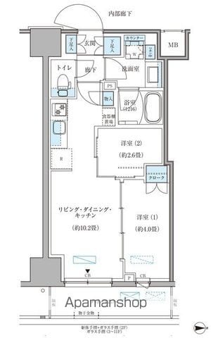 パークアクシス住吉ガーデンスクエアの間取り写真