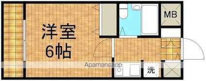 クリエイト国分寺[1K/18m2]の間取図