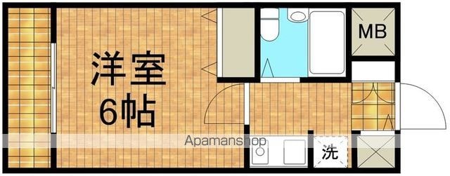 クリエイト国分寺[1K/18m2]の間取図