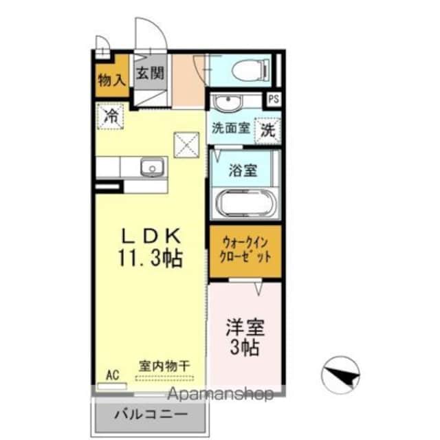 クローバー[1LDK/37.53m2]の間取図