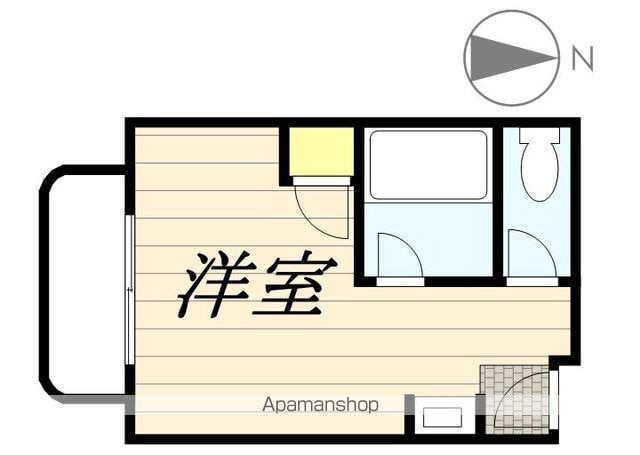 和歌山県和歌山市布引[1R/24m2]の間取図