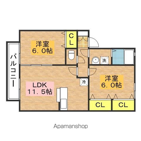 ヴィルヌーブＡ・Ｓの間取り