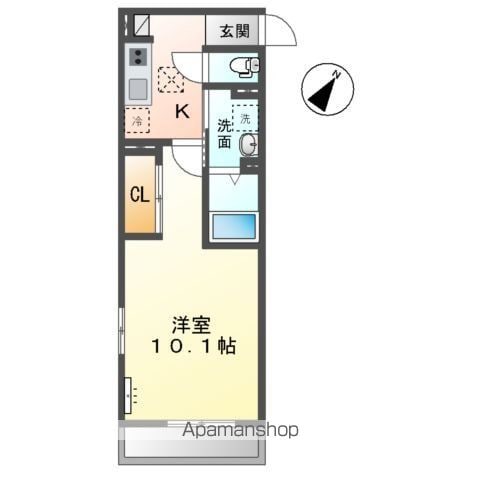 内房線 長浦駅 徒歩5分 3階建 築1年の間取り写真