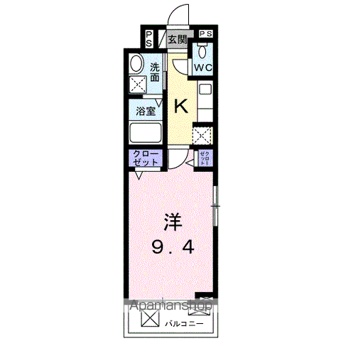 【フランメゾンⅡの間取り】