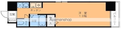 グランアルブル勝山[1R/28.5m2]の間取図