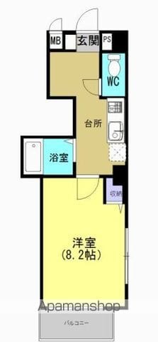 フォレスト優 502 ｜ 鹿児島県鹿児島市上荒田町28-3（賃貸マンション1K・5階・30.24㎡） その2