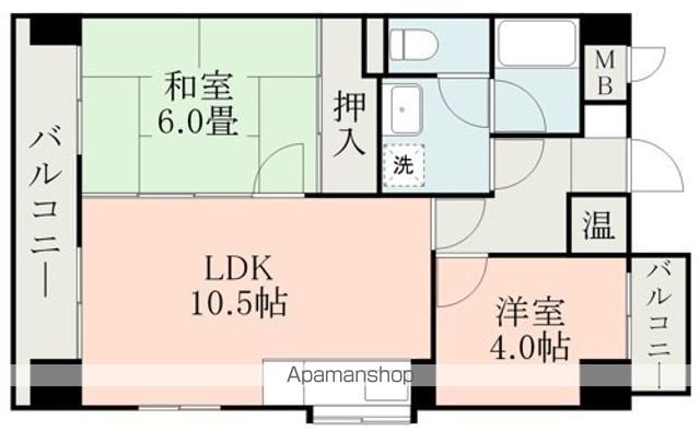 コアマンション慶徳の間取り写真