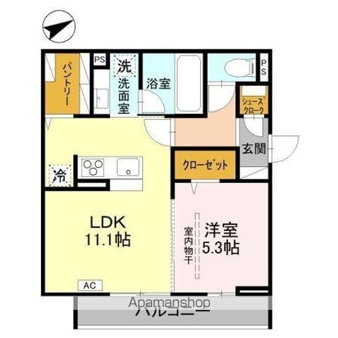 DーSERENO豊岡I A棟の間取り写真