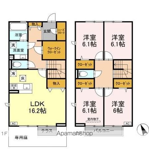 ルピナス南青山 101 ｜ 千葉県我孫子市南青山36-23､-24及び36-3の1部（賃貸アパート4LDK・1階・110.68㎡） その2