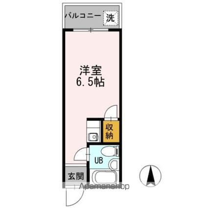 東京都杉並区永福３丁目[1R/17.5m2]の間取図