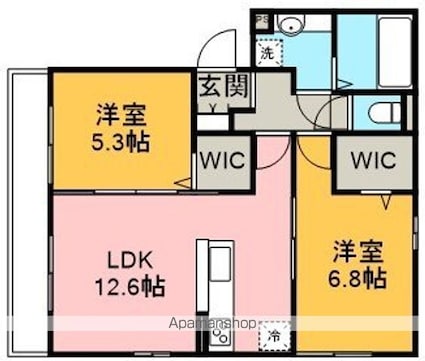 アミティエ　Ⅰ[2LDK/57.98m2]の間取図