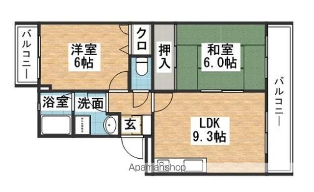 リヴェール伊賀の間取り写真
