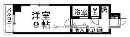 ラフィネジュ赤羽[1K/25.9m2]の間取図