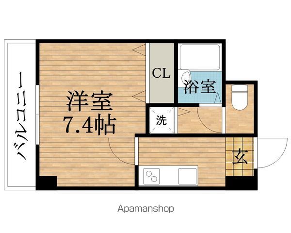 グラマシー心斎橋東の間取り写真