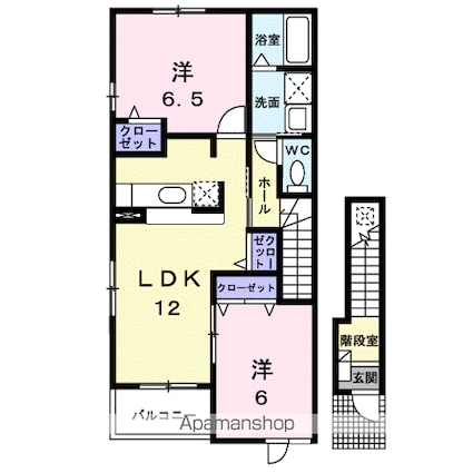 ラフィネＡ[2LDK/58.86m2]の間取図