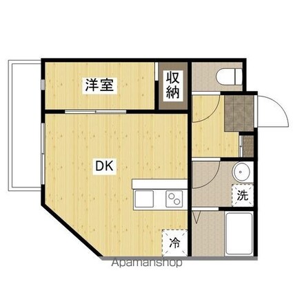 ＭＯＶＥ庚午北壱番館[1DK/27.44m2]の間取図