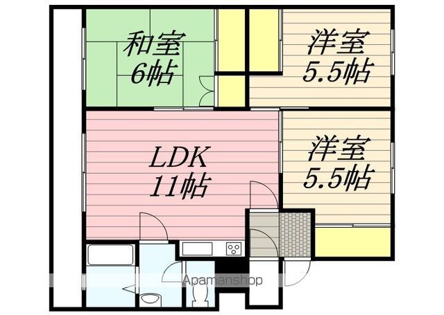 テレパレス藻岩下34条の間取り写真