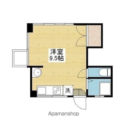 レイス三番町[1R/20.6m2]の間取図