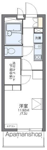 レオパレスフォンターナ内本町の間取り写真