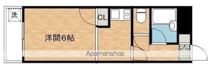 マンション保坂[1R/21.87m2]の間取図