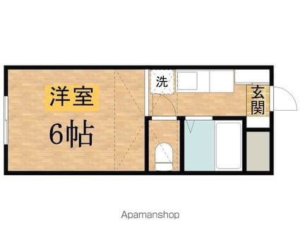 スカイウェイ[1R/18m2]の間取図