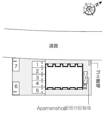 レオネクストＳＨＩＮＳＥＩ[1K/27.04m2]の配置図
