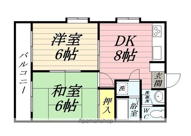 小鳩マンションの間取り写真