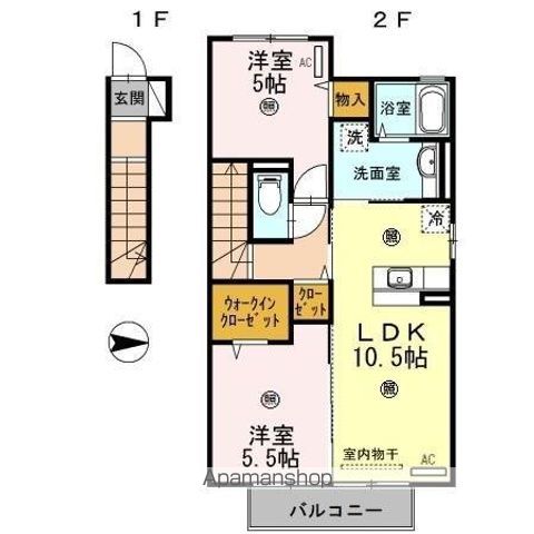 DーROOM東高松の間取り写真