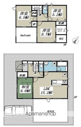 クレイドルガーデン久喜市栗橋東第１５　１７号棟[4LDK/96.38m2]の間取図
