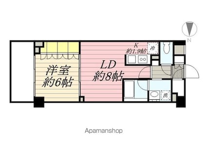 ＴＡＫ　ＰＬＡＺＡⅡ[1LDK/39.3m2]の間取図
