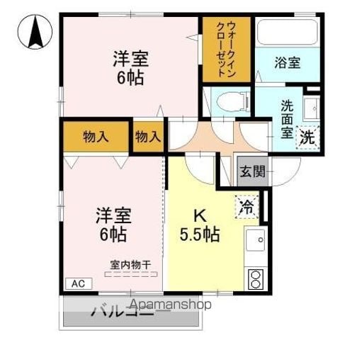 アニマート市野々の間取り写真