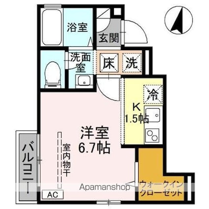アルファ　ＩＩ[1K/25.12m2]の間取図