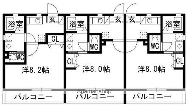 【リブレア姪浜Ｂ棟の間取り】