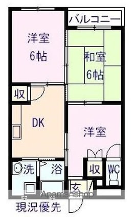 メゾンさとう[3DK/46.17m2]の間取図