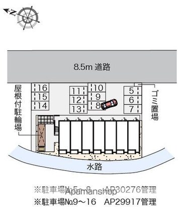 レオネクスト大田西館[1R/26.5m2]の配置図