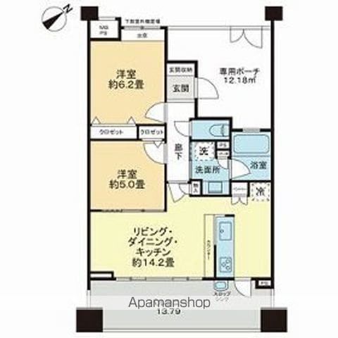 ライオンズ相模大野ステーションエアリスタの間取り写真