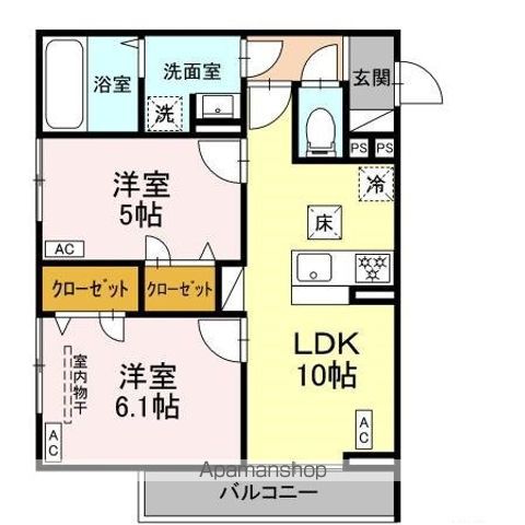 D PAINA 殿町の間取り写真