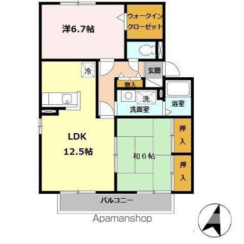 セジュール山陽の間取り写真