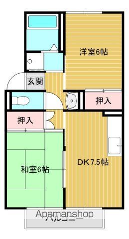 プレジール竜の口 B棟の間取り写真