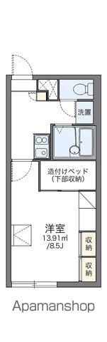 レオパレス鉢の木館の間取り写真