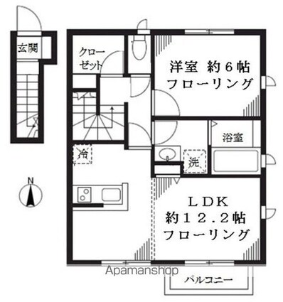 グリーンコーポ武蔵関[1LDK/50.09m2]の間取図