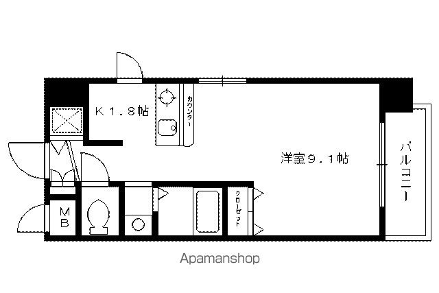 プレサンス京都三条大橋鴨川苑の間取り写真