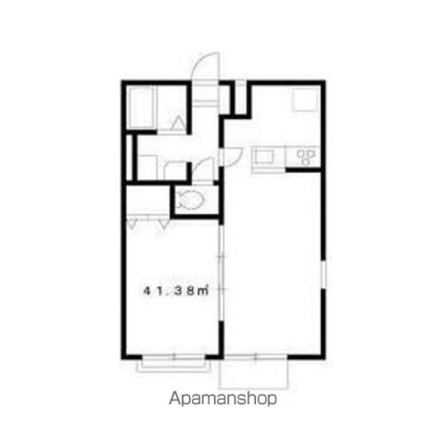 コーラルステージ等々力[1LDK/41.38m2]の間取図