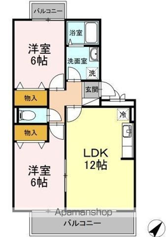 アルファタウン秦野新町 Bの間取り写真