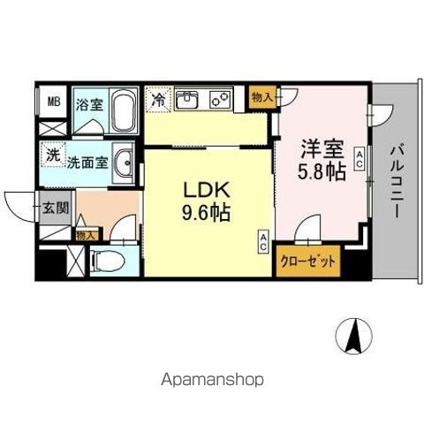 RESIDENCE丸の内七間町の間取り写真