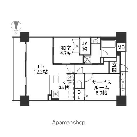 アルファステイツ岡山駅西の間取り写真