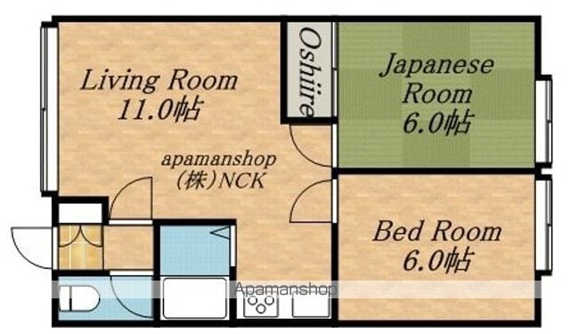 ハイツ香の間取り写真