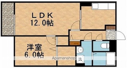 東京都立川市栄町５丁目[1LDK/45.29m2]の間取図