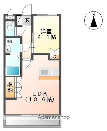 ソフィア　[1LDK/36m2]の間取図