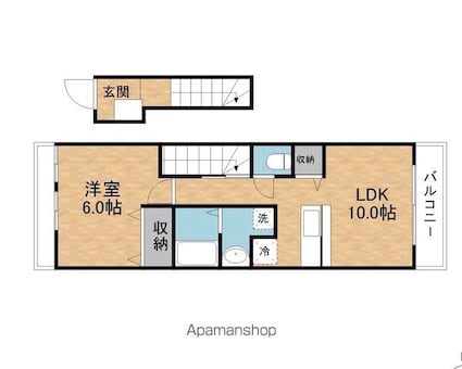 エクセレントＭＫⅡ[1LDK/41.98m2]の間取図